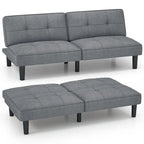 Canapé-lit futon convertible pliable avec 6 positions réglables - Voir détails