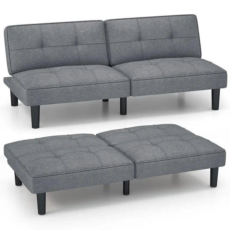Canapé-lit futon convertible pliable avec 6 positions réglables - Voir détails