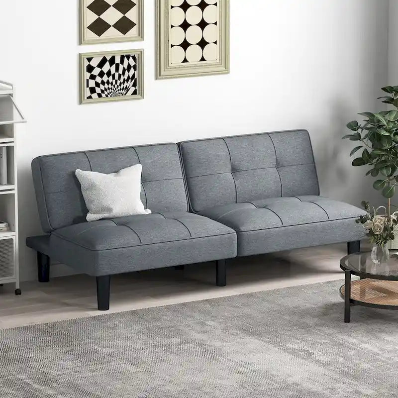 Canapé-lit futon convertible pliable avec 6 positions réglables - Voir détails