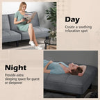 Canapé-lit futon convertible pliable avec 6 positions réglables - Voir détails