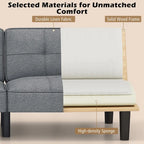 Canapé-lit futon convertible pliable avec 6 positions réglables - Voir détails