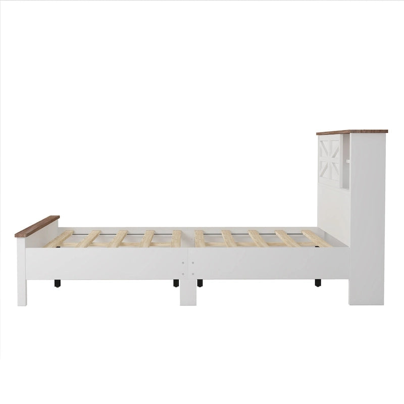 Lit plateforme de ferme avec portes coulissantes doubles et station de charge