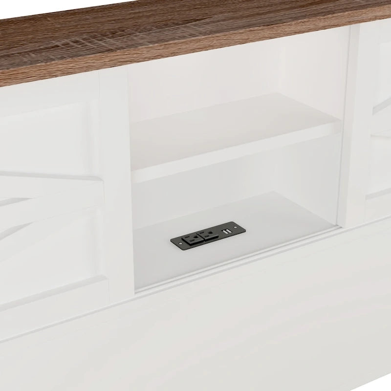 Lit plateforme de ferme avec portes coulissantes doubles et station de charge