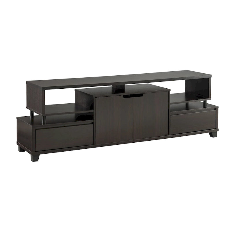 Meuble TV de rangement multifonctionnel de 70 pouces