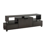 Meuble TV de rangement multifonctionnel de 70 pouces