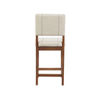 Tabouret de bar crème en similicuir Milano, hauteur comptoir