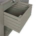 Le chariot de cuisine en bois gris White Squirrel de The Gray Barn