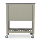 Le chariot de cuisine en bois gris White Squirrel de The Gray Barn