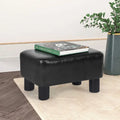 Petit repose-pieds rectangulaire en cuir PU, pouf, repose-pieds moderne