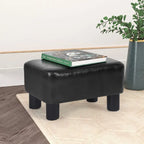 Petit repose-pieds rectangulaire en cuir PU, pouf, repose-pieds moderne
