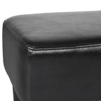 Petit repose-pieds rectangulaire en cuir PU, pouf, repose-pieds moderne
