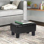 Petit repose-pieds rectangulaire en cuir PU, pouf, repose-pieds moderne