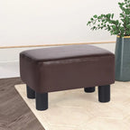 Petit repose-pieds rectangulaire en cuir PU, pouf, repose-pieds moderne