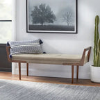 Banc en tissu d'ameublement