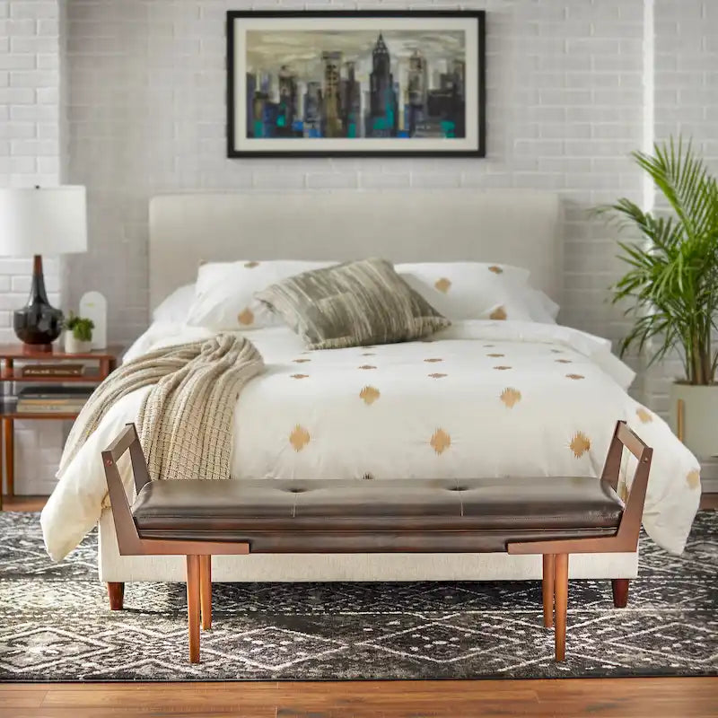 Banc en tissu d'ameublement