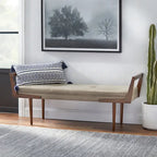 Banc en tissu d'ameublement