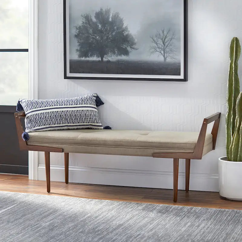 Banc en tissu d'ameublement