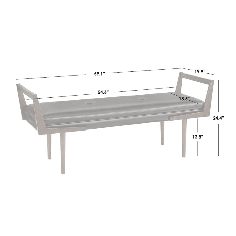 Banc en tissu d'ameublement