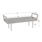 Banc en tissu d'ameublement