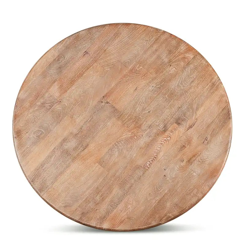 Table à manger ronde en manguier