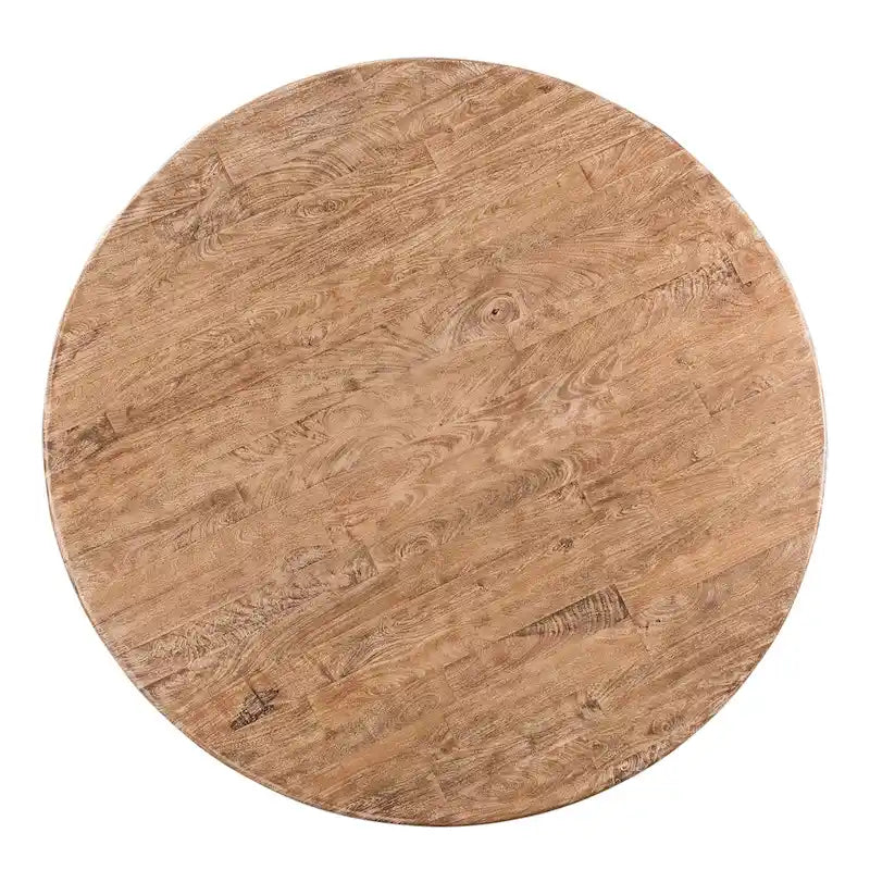 Table à manger ronde en manguier