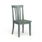 Chaises de salle à manger en bois à lattes (lot de 2)