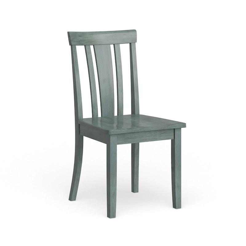 Chaises de salle à manger en bois à lattes (lot de 2)