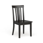 Chaises de salle à manger en bois à lattes (lot de 2)