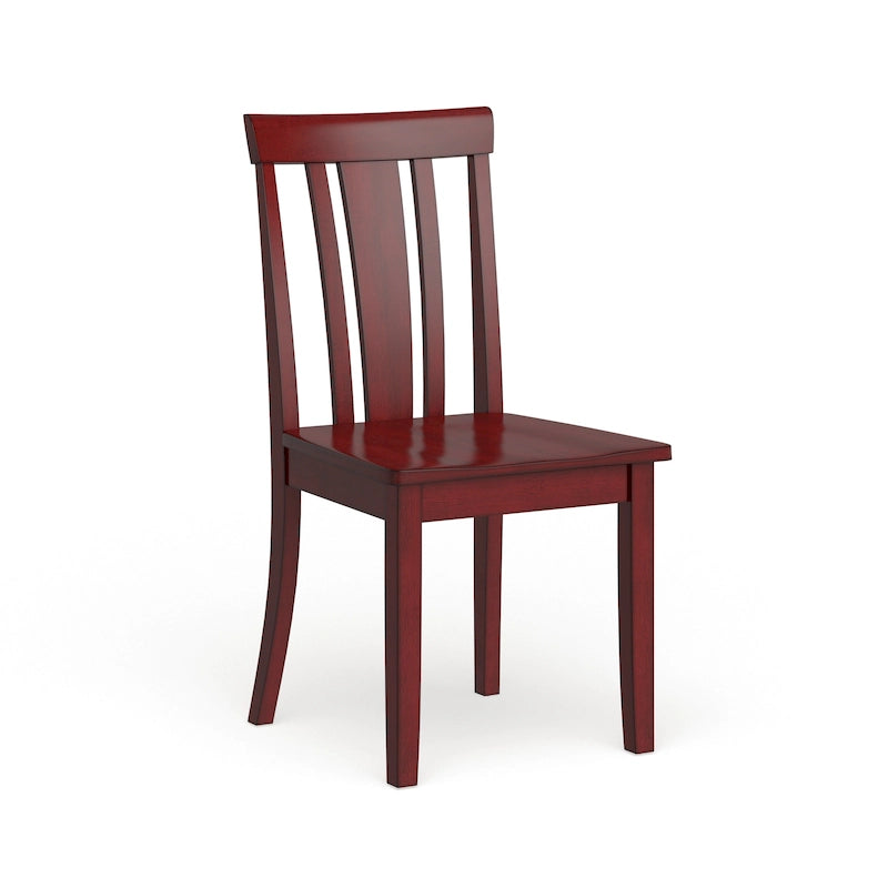 Chaises de salle à manger en bois à lattes (lot de 2)
