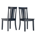 Chaises de salle à manger en bois à lattes (lot de 2)