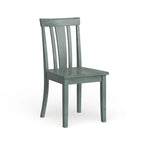 Chaises de salle à manger en bois à lattes (lot de 2)