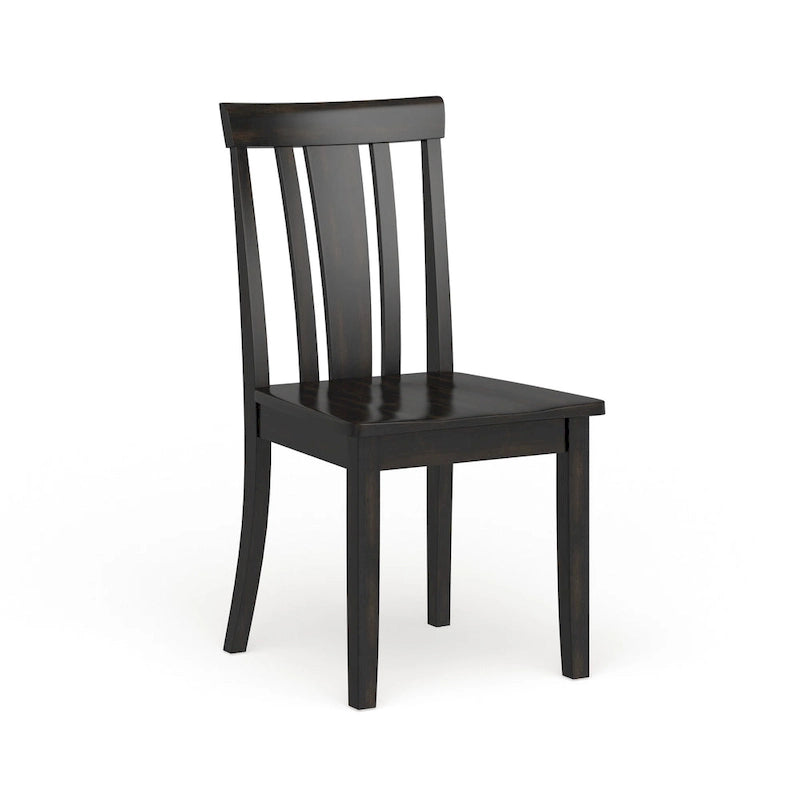 Chaises de salle à manger en bois à lattes (lot de 2)