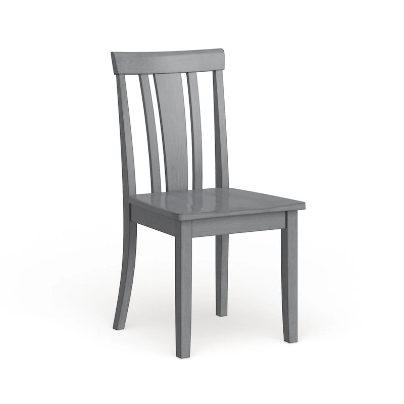 Chaises de salle à manger en bois à lattes (lot de 2)