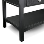 Table basse à deux tiroirs avec étagère