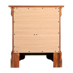 Table de chevet en bois à 2 tiroirs