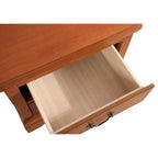 Table de chevet en bois à 2 tiroirs