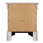 Table de chevet en bois à 2 tiroirs