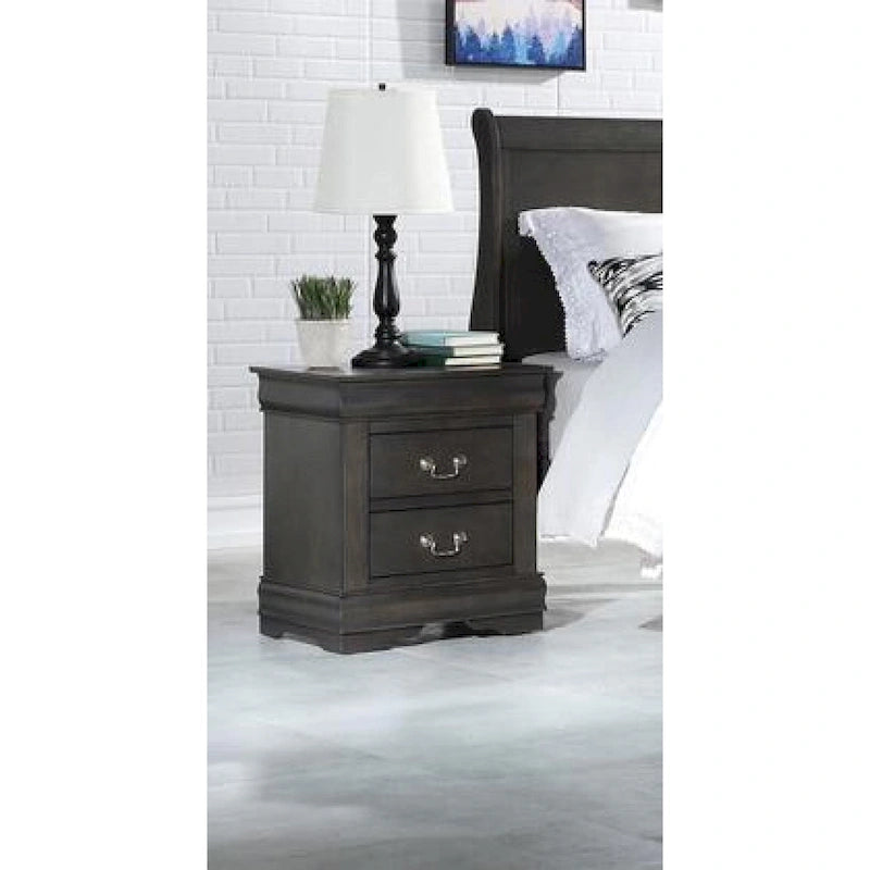 Table de chevet en merisier