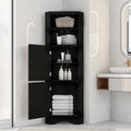 Armoire d'angle haute avec 2 portes et 2 étagères, autoportante, réglable, 1 personne