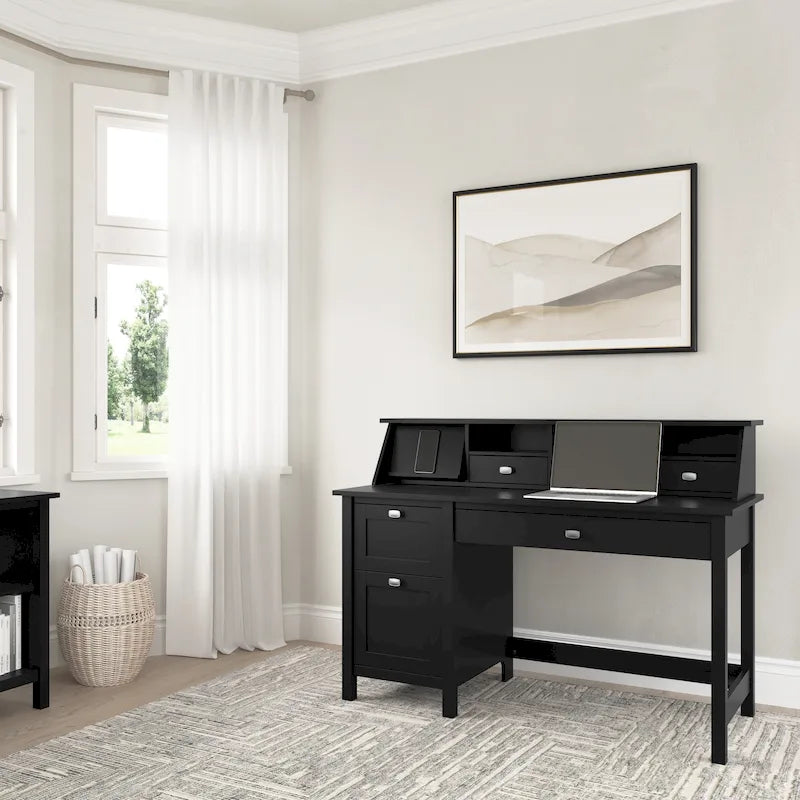 Bureau informatique 54 W avec organiseur de bureau