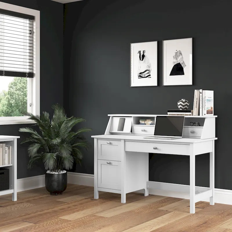 Bureau informatique 54 W avec organiseur de bureau