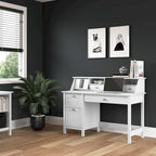 Bureau informatique 54 W avec organiseur de bureau