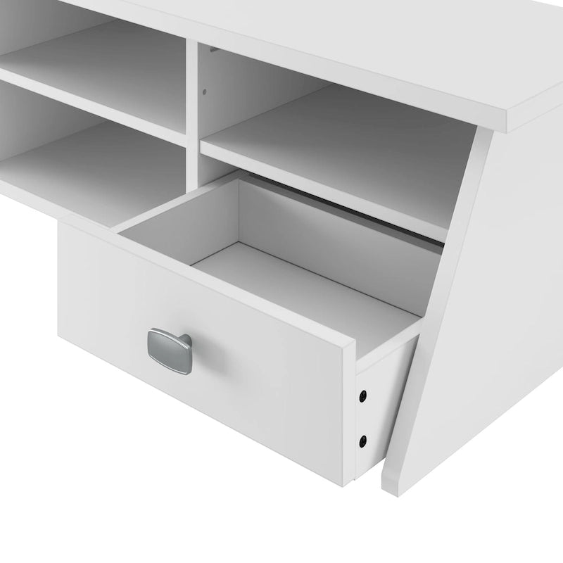 Bureau informatique 54 W avec organiseur de bureau