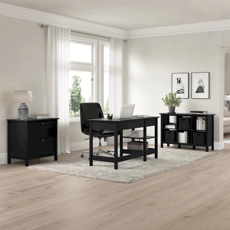 Bureau informatique 54 W avec organiseur de bureau