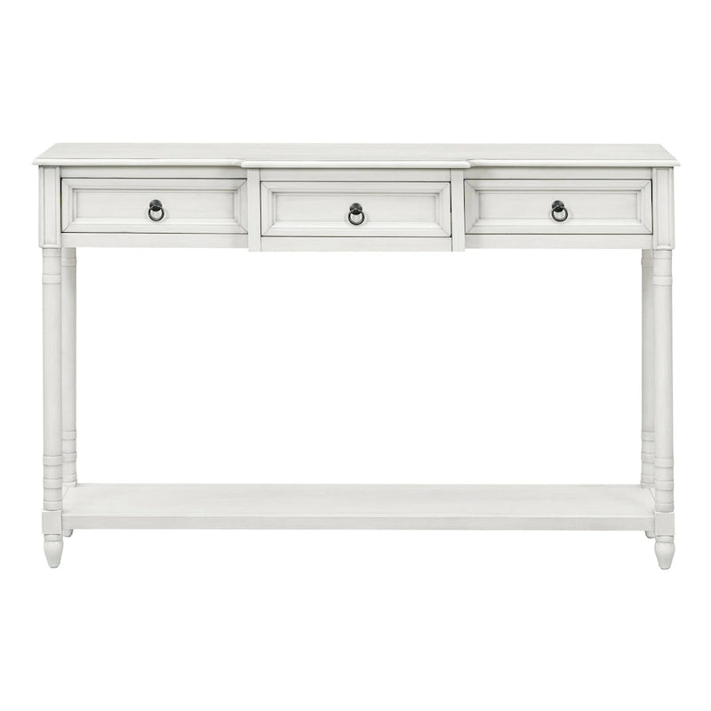 Console D'Entrée avec Tiroirs et Étagère Projetés