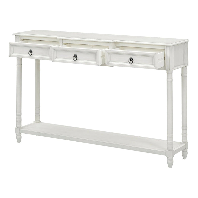 Console D'Entrée avec Tiroirs et Étagère Projetés