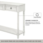 Console D'Entrée avec Tiroirs et Étagère Projetés