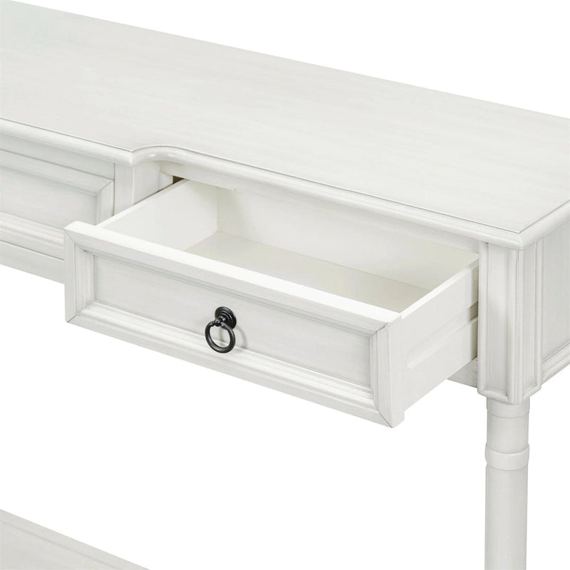 Console D'Entrée avec Tiroirs et Étagère Projetés