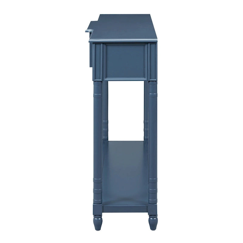 Console D'Entrée avec Tiroirs et Étagère Projetés