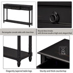 Console D'Entrée avec Tiroirs et Étagère Projetés